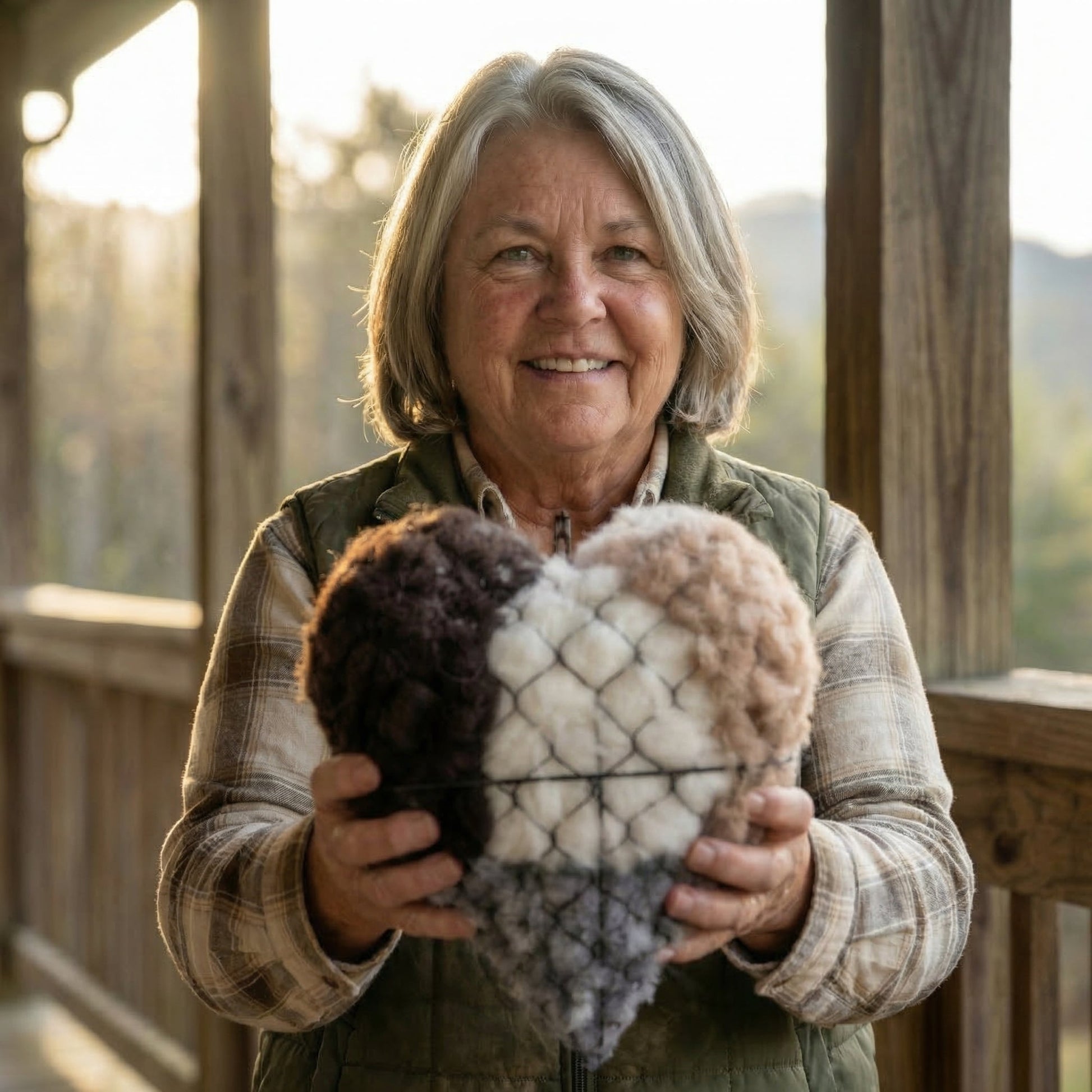 Carol's Alpaca-Wool Nesting Heart