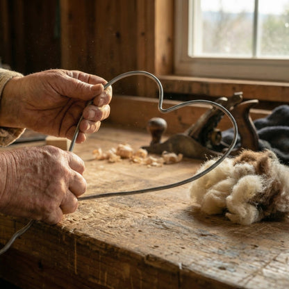 June's Nesting Heart — Alpaca Wool for Birds