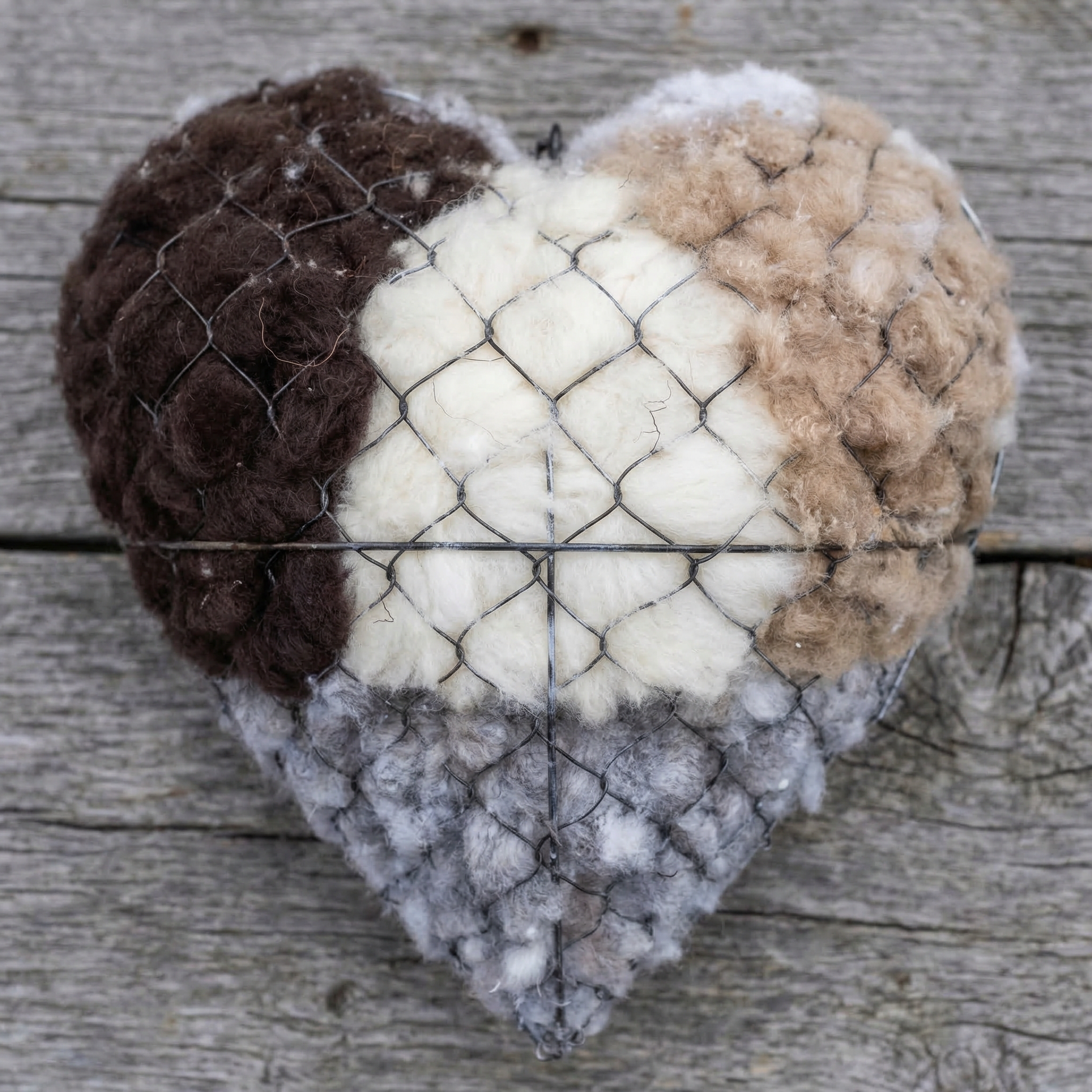 Carol's Alpaca-Wool Nesting Heart