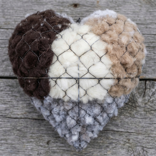 Carol's Alpaca-Wool Nesting Heart